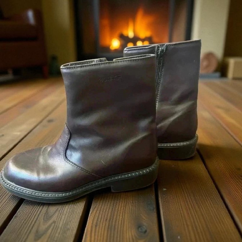 Men's Brown Martino Leather Boots 8.5